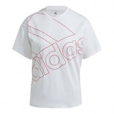 T-Shirt à manches courtes femme Adidas Giant Logo Blanc