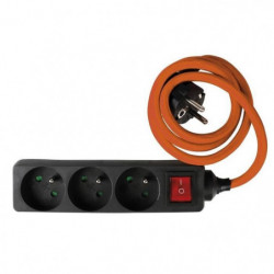 Triplite Multiprise 1x16A 2x6A Interrupteur Terre Protection Enfant 3500W 230 V