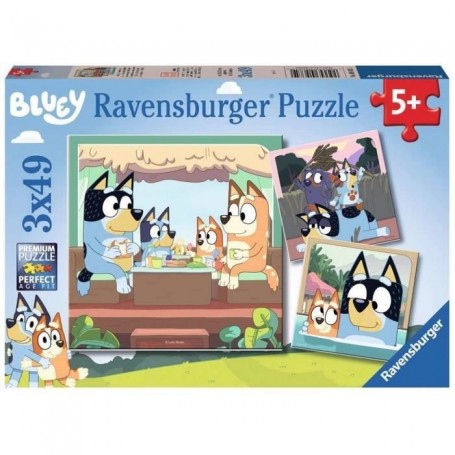 Ravensburger Puzzles 3x49 p - Les aventures de Bluey !