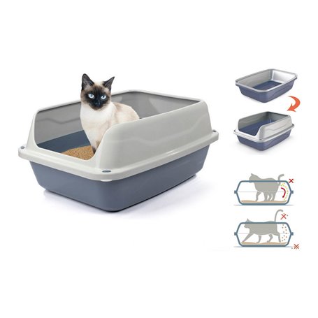 Bac à litière pour chats Georplast Sonic (56 x 40 x 24 cm)