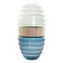Vase DKD Home Decor Bleu Menthe Bois Verre Moderne (21 x 21 x 43 cm)