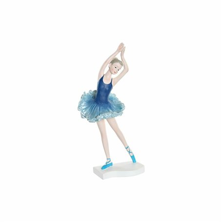 Figurine Décorative DKD Home Decor Bleu Romantique Danseuse Classique 