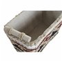 Set de basket DKD Home Decor Polyester Colonial Fibre (39 x 27 x 24 cm
