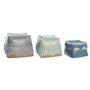 Set de basket DKD Home Decor Coton Bambou (22 x 27 x 27 cm)
