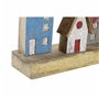 Figurine Décorative DKD Home Decor Multicouleur Fer Maisons (60 x 10 x