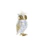 Figurine Décorative DKD Home Decor Blanc Doré Hibou 6,5 x 7 x 13 cm