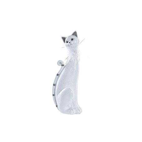 Figurine Décorative DKD Home Decor Blanc Chat Romantique 30 x 40 cm 9 