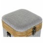 Set de boîtes décoratives DKD Home Decor Gris Bois Polyester (3 pcs)