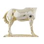 Figurine Décorative DKD Home Decor Cheval Noir Doré Résine (30 x 11,5 