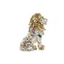 Figurine Décorative DKD Home Decor Doré Lion Résine Multicouleur Moder