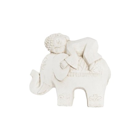 Figurine Décorative DKD Home Decor Blanc Eléphant Oriental 44 x 22 x 4