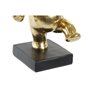 Figurine Décorative DKD Home Decor 19 x 14 x 20,5 cm Eléphant Noir Dor