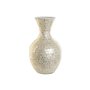 Vase DKD Home Decor Blanc Bambou Nacre noire Naturel Feuille d'une pla