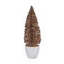 Sapin de Noël Petit Doré Bronze Plastique 9 x 28 x 9 cm