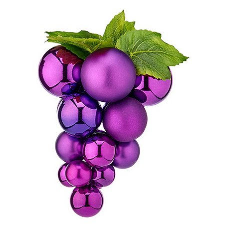 Boules de Noël Moyen Raisins Violet Plastique 19 x 28 x 19 cm