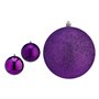 Boules de Noël Ø 12 cm Violet PVC
