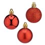Boules de Noël 20 Unités Rouge Plastique