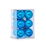 Lot de boules de Noël Ø 3 cm Bleu Plastique 12 x 6 x 6 cm (12 Unités)