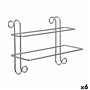 Porte-serviettes Suspendu Argenté Métal 14 x 20 x 39 cm (6 Unités)