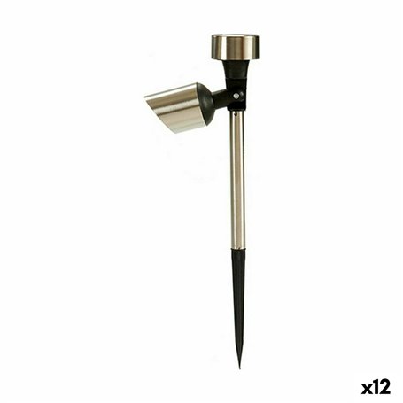 Balise Articulé Charge solaire Argenté Acier 15 x 10 x 28 cm (12 Unité
