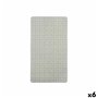 Tapis de Douche Antidérapant Carreaux Gris PVC 67,7 x 38,5 x 0,7 cm (6
