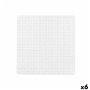 Tapis de Douche Antidérapant Carreaux Blanc PVC 50,3 x 50,3 x 0,7 cm (