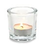 Bougeoir Transparent verre 6,5 x 6 x 6,5 cm (12 Unités)
