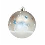 Boule de Noël Frozen Memories Argenté 10 Unités Plastique (Ø 6 cm)