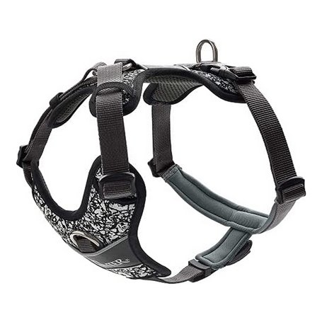 Harnais pour Chien Hunter Divo Réfléchissant Taille L Noir/Gris (72-10