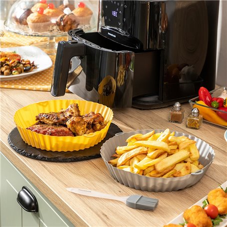 Paniers en Silicone avec Pinceau pour Friteuses à Air Mollicon InnovaG