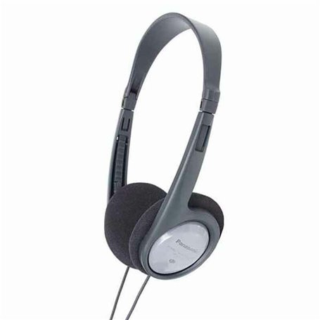 Casque audio Panasonic RPHT090EH Avec câble Argenté Noir Gris 16 Hz-22