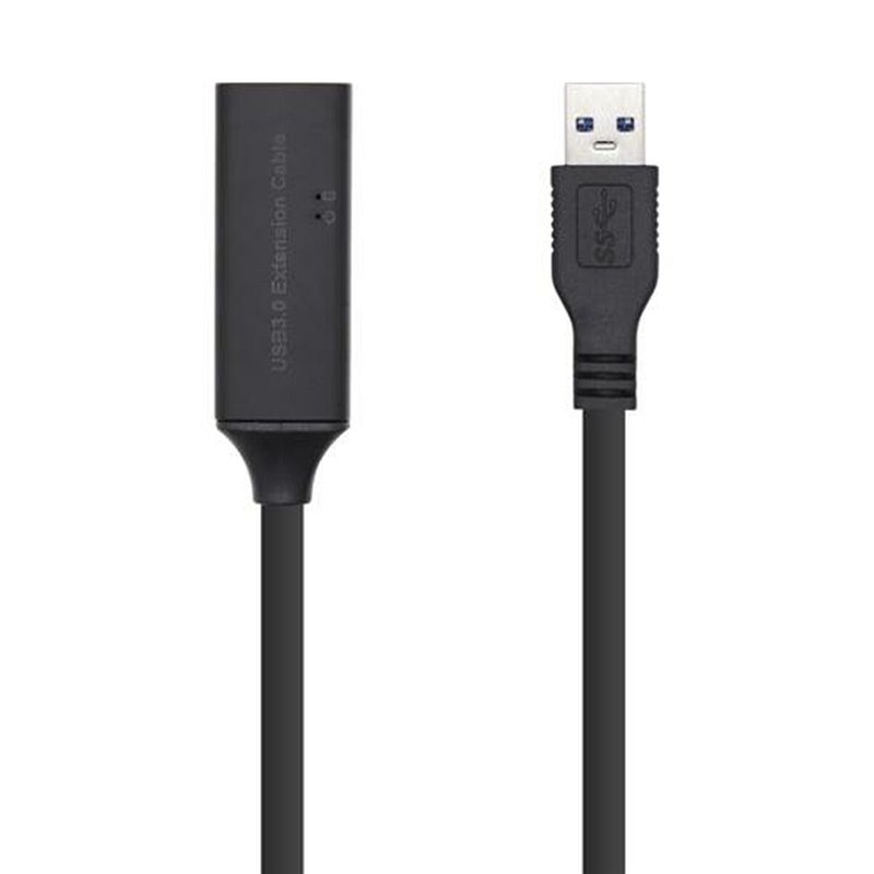 Aisens A105-0408 câble USB 10 m USB 3.2 Gen 1 (3.1 Gen 1) USB A Noir