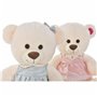 Ours en peluche DKD Home Decor Beige Rose Vert Enfant 20 x 20 x 50 cm