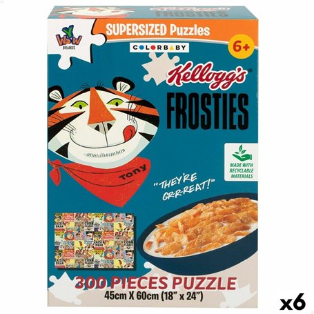 Puzzle Colorbaby Kellogg's Frosties 300 Pièces 6 Unités 60 x 45 x 0,1