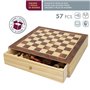 Échecs et dames Colorbaby Tiroir Bois (4 Unités)