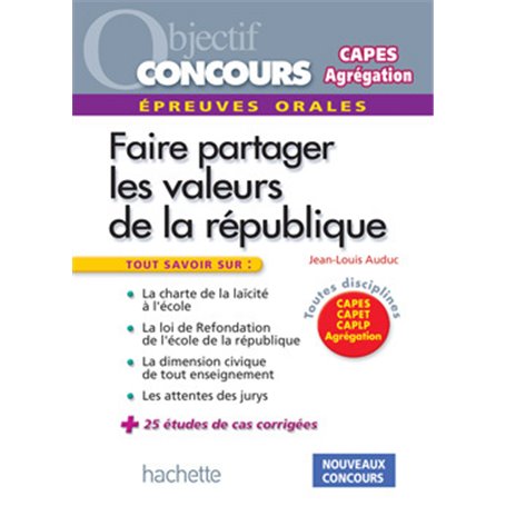 Les valeurs de la République aux concours - Epreuve orale de mise en situation professionnelle