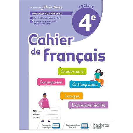 Cahier de Français cycle 4/4e - cahier d'activités - Ed. 2022