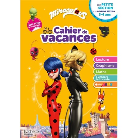 Miraculous - De la Petite à la Moyenne section - Cahier de vacances 2023
