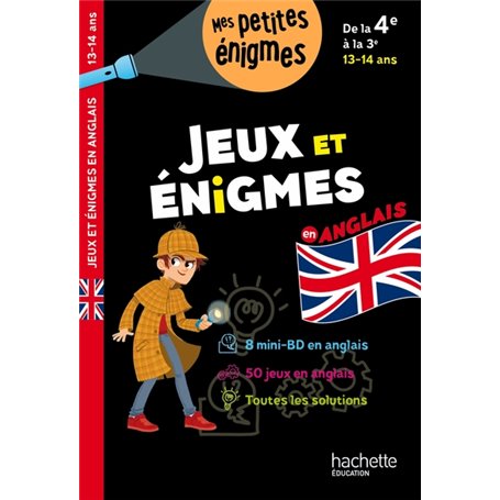 Jeux et énigmes en anglais De 4e à la 3e - Cahier de vacances 2023