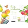 Fruits printaniers coloriages anti-stress 32 cartes postales