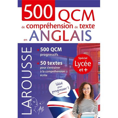 500 QCM de compréhension de texte en anglais