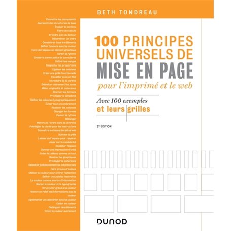 100 principes universels de mise en page pour l'imprimé et le Web - Avec 100 exemples et leurs grill