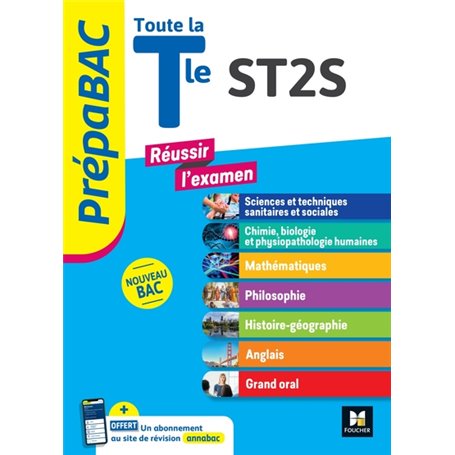 PREPABAC - Toute la terminale ST2S - Contrôle continu et épreuves finales - Révision