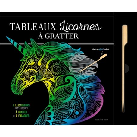 Tableaux licornes à gratter