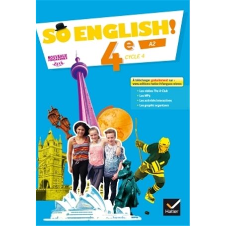 So English! - Anglais 4e Éd. 2017 - Livre élève