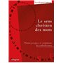 Le sens chrétien des mots