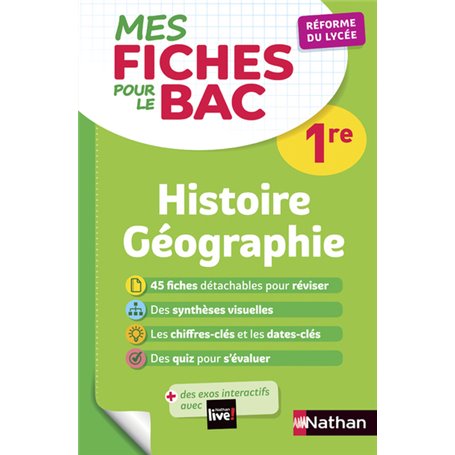 Mes Fiches pour le BAC 1re Histoire Géographie