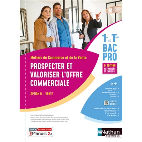 Prospecter et valoriser l'offre commerciale - Option B - 1re/Term Bac pro - Livre + licence élève 20