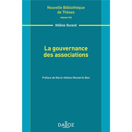La gouvernance des associations - Volume 143