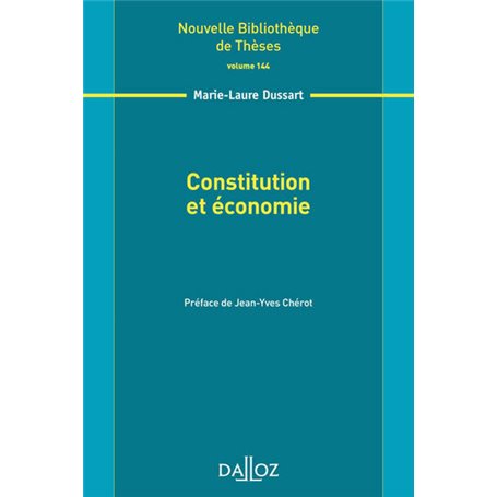 Constitution et économie - Volume 144